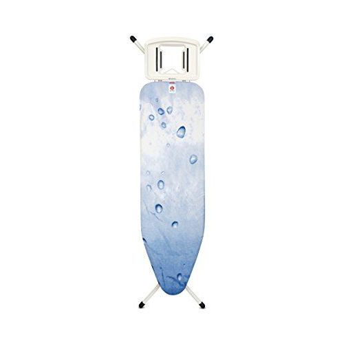 Brabantia Table à repasser avec repose fer stop vapeur solide et plateau en ivoire de 22 mm Ice water B