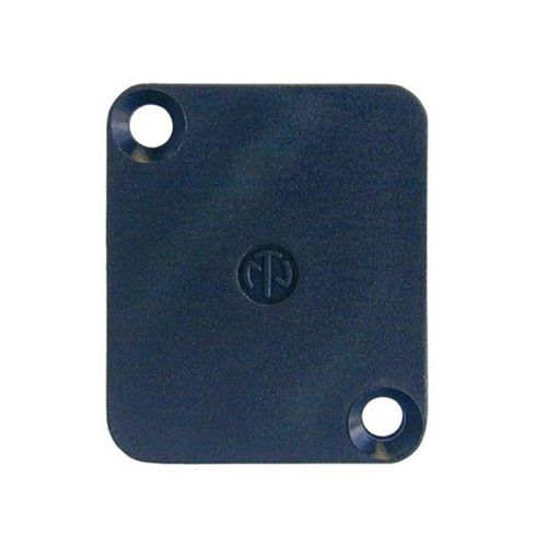 Plaquette Borgne Pour Connecteur Type D - Noire - Neutrik
