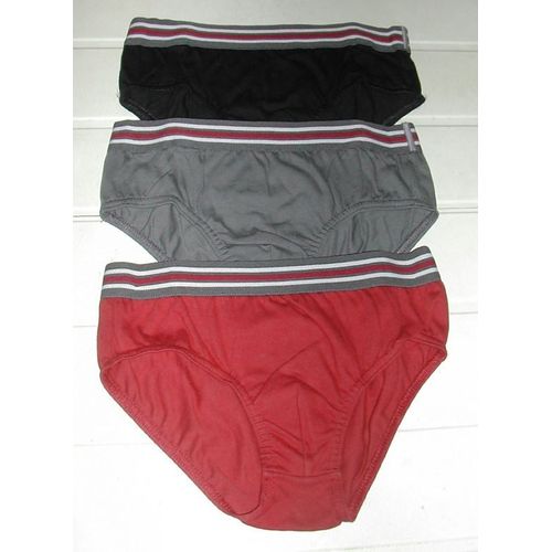 Lot De 3 Slips Influx 5 Ans Stature 108 Cm Rouge Gris Et Noir