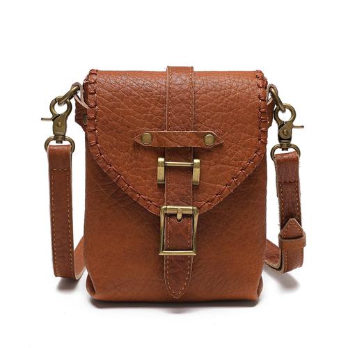 Sac en Cuir Marron, Sac à bandoulière Fait Main, Porte-Monnaie en Cuir véritable Vintage, Sac à bandoulière médiéval, Sac Banane en Cuir Tendance, Petit Sac à Main pour téléphone pour Femmes Filles