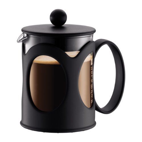 Bodum 10683-01 Kenya Cafetière à Piston 4 Tasses 0,5 L Noire