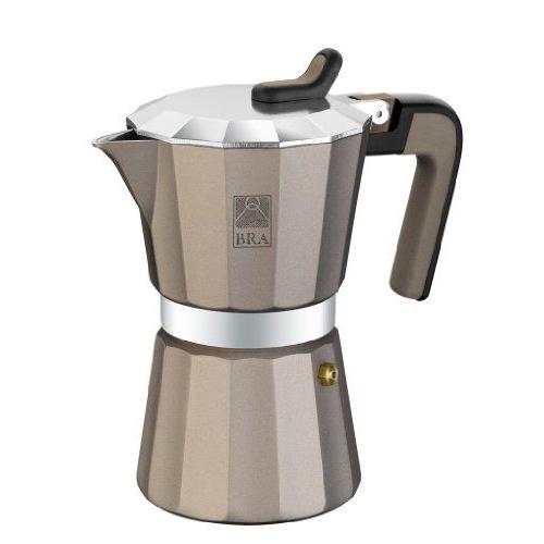 BRA Titanium - Cafetière 3 tasses aluminium