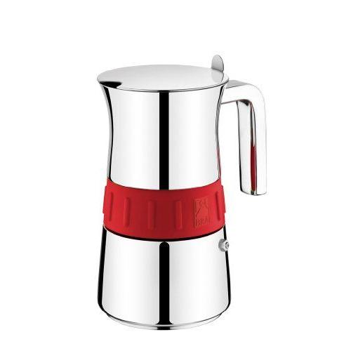 BRA de sport en acier inoxydable cafetière eLEGANCE-rouge pour 4 tasses