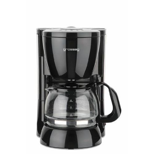 Grossag KA 12.17 Cafetière avec verseuse en verre 4 tasses réservoir à eau amovible 0,6 l 600 W