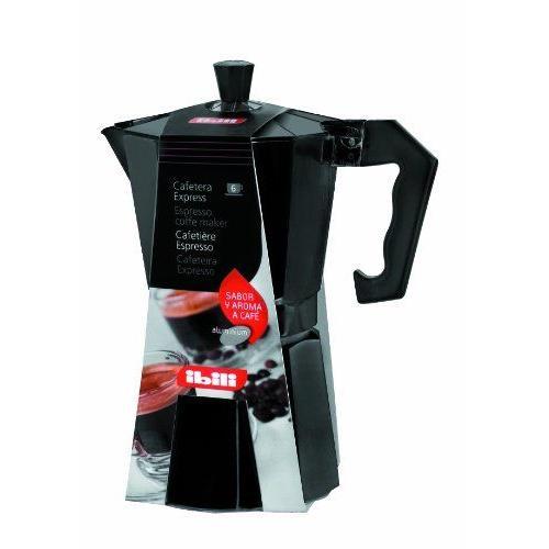 Ibili 612209 Cafetière Express 9 Tasses Bahía Black Aluminium fondu