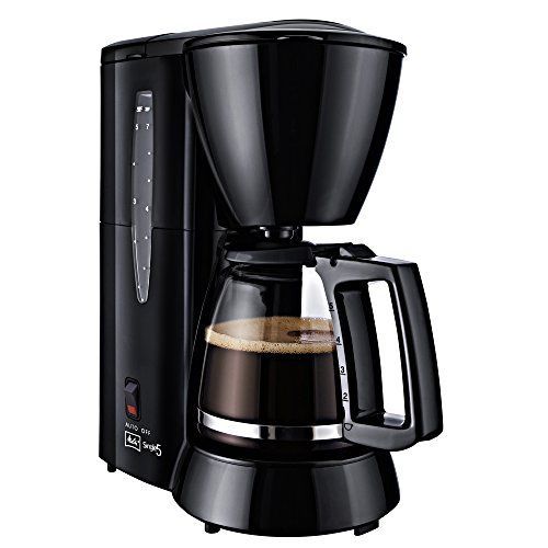 Melitta M 720-1/2 Single5- Cafetière Filtre- avec Verseuse en Verre- 5 Tasses- Système anti-Goutte- Noir
