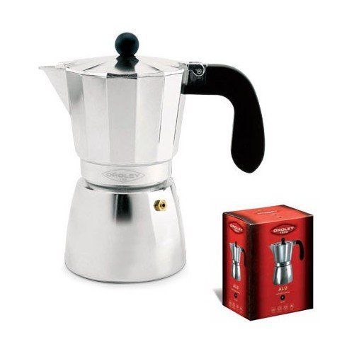 Oroley Alu (12T-Cafetière italienne en aluminium Café noir expresso)
