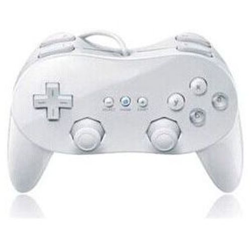 Manette Classique Contrôleur Remote Pro Pour Nintendo Wii Blanc