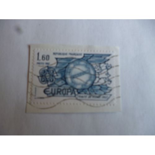 Timbre France 1982 :Traité De Rome 1957.