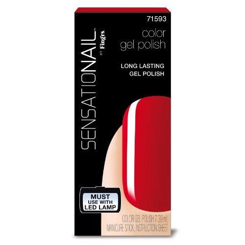 Sensationail Vernis Gel Semi Permanent Scarlet Rouge 7,39 Ml 