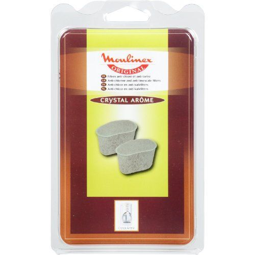 Moulinex 803767 Lot de 2 Filtres Antichlore AW6401 Crystal Arom T89/V91/V92/AM7/CG1 16 x 13 x 1 cm