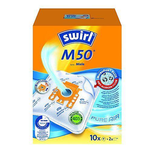 Swirl M50 Sacs à Aspirateur pour modèles de la marque MIELE  Lot de 10