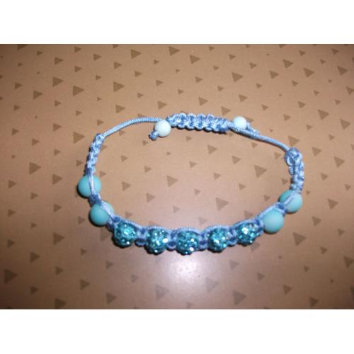 Bracelet Shamballa Bleu Turquoise