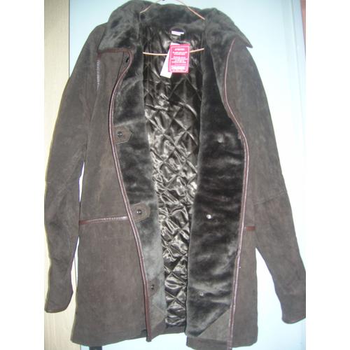 Manteau 3 Suisses  Cuir 42/44 Marron 