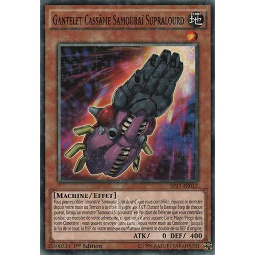 Yu-Gi-Oh! - Sp17-Fr012-St - Gantelet Cassâme Samouraï Supralourd - Starfoil Rare 