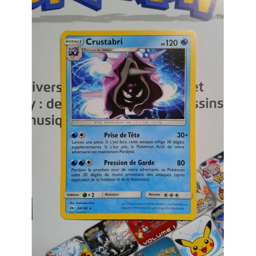 Carte Pokemon Rare Crustabri 34/149 Soleil Et Lune