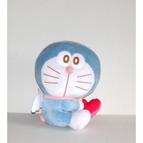 Doraemon Ange Avec Un Petit Coeur Dans Ses Pattes Peluche Taito - 30cm