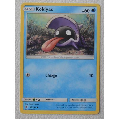 Carte Pokemon Kokiyas 33/149 Soleil Et Lune