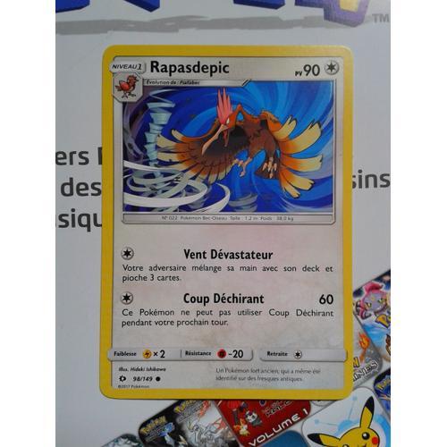 Carte Pokemon Rapasdepic 98/149 Soleil Et Lune