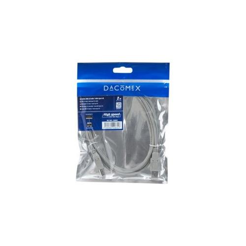 Dacomex sachet cable usb 2.0 tpe a-b type 2.00 m