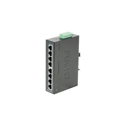 Planète Industrial Switch Gigabit IGS-801T, 8 ports, pour montage sur rail DIN