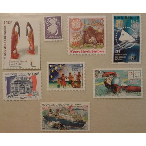 Lot Timbres Nouvelle-Calédonie 2007 Yvert Et Tellier N°992, 993, 994, 995, 996, 997, 1001, 1002 Neufs Gomme Intacte