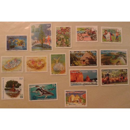 Lot Timbres Nouvelle-Calédonie 2012 Yvert Et Tellier N°1148 À 1150, 1154 À 1160, 1164 À 1168 Neufs Gomme Intacte