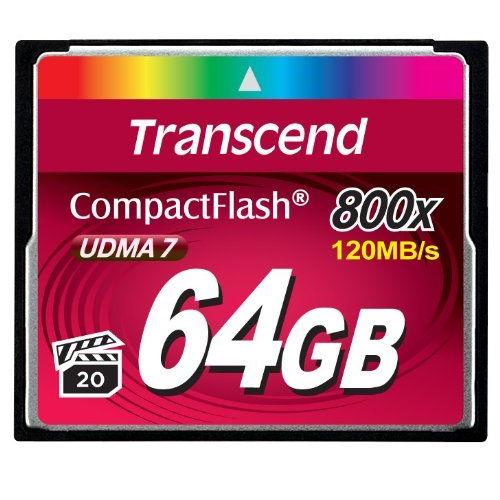 Transcend - Carte mémoire flash - 64 Go - 800x - CompactFlash