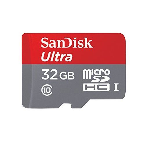 SanDisk Ultra Carte Mémoire MicroSDHC Android 32  Go + Adaptateur SD jusqu'à  80  Mo/s, Classe 10