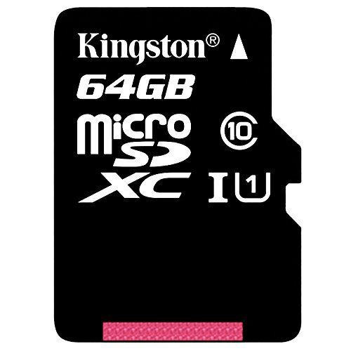 Kingston - Carte mémoire flash (adaptateur microSDXC vers SD inclus(e)) - 64 Go - UHS Class 1 / Class10 - microSDXC UHS-I
