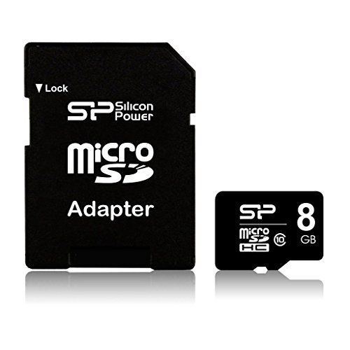 Silicon Power sp008gbsthbu1  V10  SP Carte mémoire 8  Go Classe 4