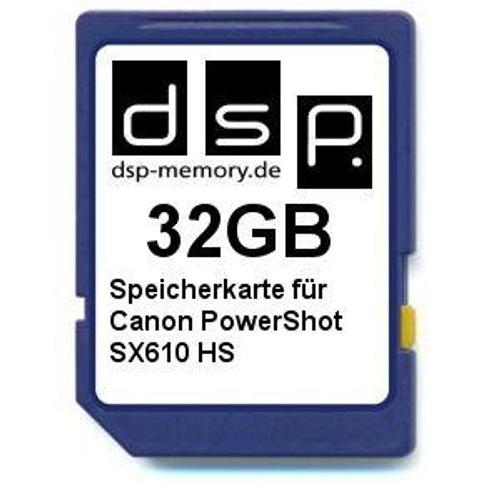 DSP Memory 4051557427532  de Z 32  GB Carte Mémoire Pour Canon PowerShot SX610  HS