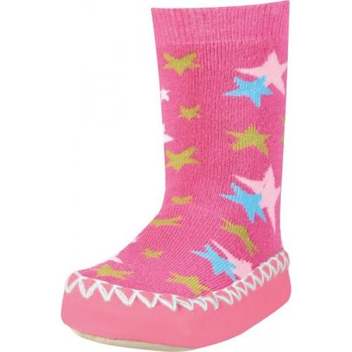 Playshoes Hüttenschuh Sterne (481118_18) Pink 23/26