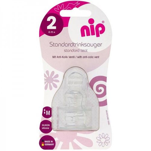 Nip Tétine Silicone Lait Avec Ventil Taille 2