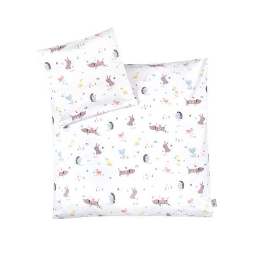 Jerseybaby Jersey Bettwäsche Crazy Animals 80x80cm+35x40cm