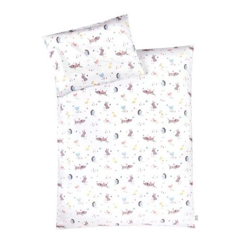 Jerseybaby Jersey Bettwäsche Crazy Animals 100x135cm+40x60cm