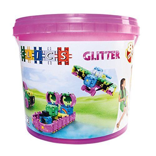 Clics Cb180 - Baril - 8 En 1 - Glitter - 175 Pièces