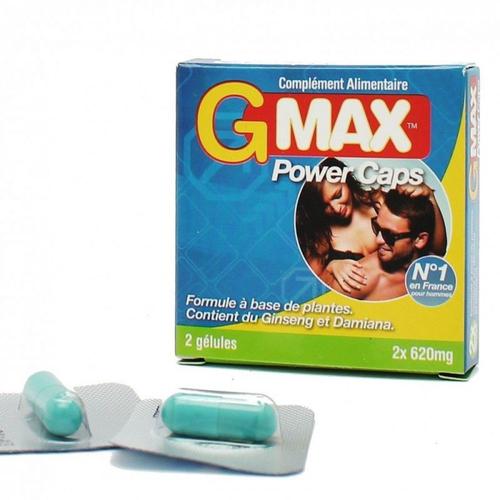 Stimulants G Max Power Caps 2 Gélules Gold Max: Stimulant Sexuel Homme