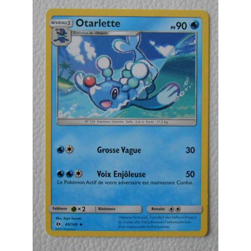 Carte Pokemon Otarlette 40/149 Soleil Et Lune