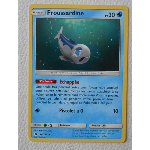 Carte Pokemon Froussardine 44/149 Soleil Et Lune