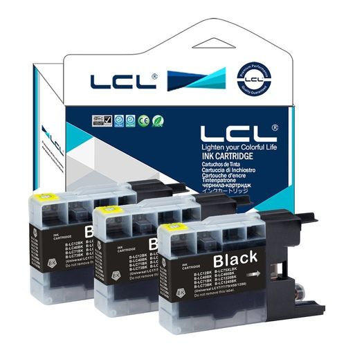 LCL LC1220BK LC1240BK 3 Noir Cartouches d'encre Compatible pour les séries Brother DCP/MFC