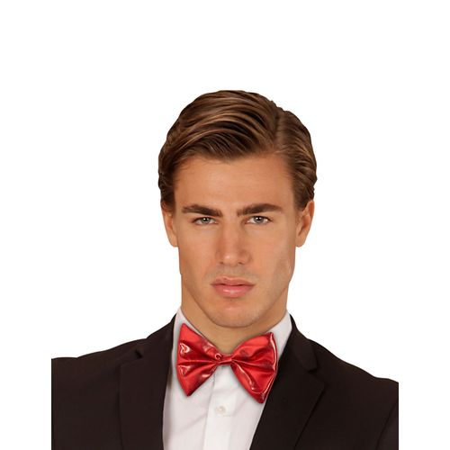 Noeud Papillon Rouge Métallisé Adulte Taille Unique