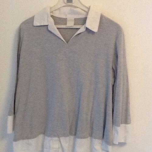 Polo Manche Longue Grossesse Gris Taille 42/44 