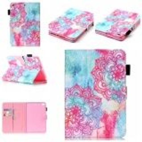 Ipad Mini 4 Coque, Saturcase Pu Cuir Magnétique Flip Portefeuille Support Porte-Carte Coque Housse Étui Pour Apple Ipad Mini 4 (Design-1)