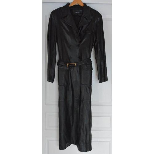 Manteau Nouchka Cuir 42 Noir