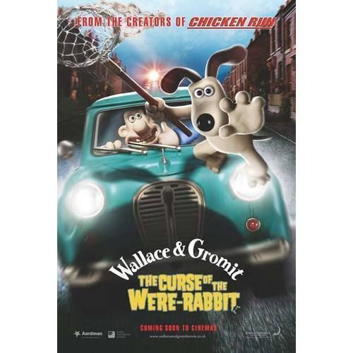 Wallace Et Gromit Le Mystère Du Lapin-Garou - The Curse Of The Were Rabbit - Nick Park - Steve Box - Affiche De Cinéma Pliée 120x160 Cm