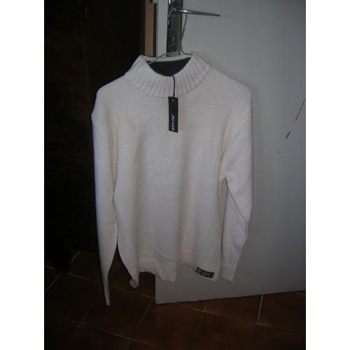 Pull Scott & Fox 100% Acrylique Xl Blanc. 