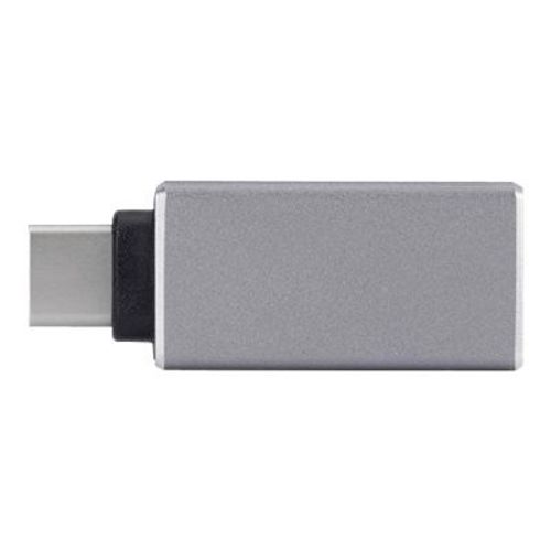 Xqisit - Adaptateur USB - 24 pin USB-C (M) pour USB type A (F) - USB 3.1 - connecteur C réversible - argent