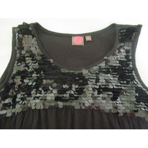 Débardeur Strass 12 Ans Noir