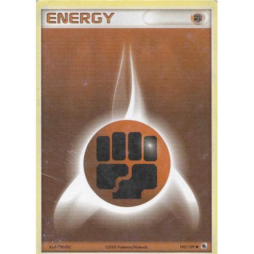 Energie Combat 105/109 - Ex : Rubis Et Saphir - Carte Commune